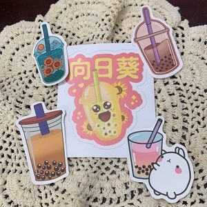 Boba Drink Sticker Bundle